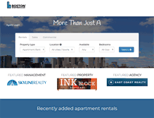 Tablet Screenshot of bostonapartments.com